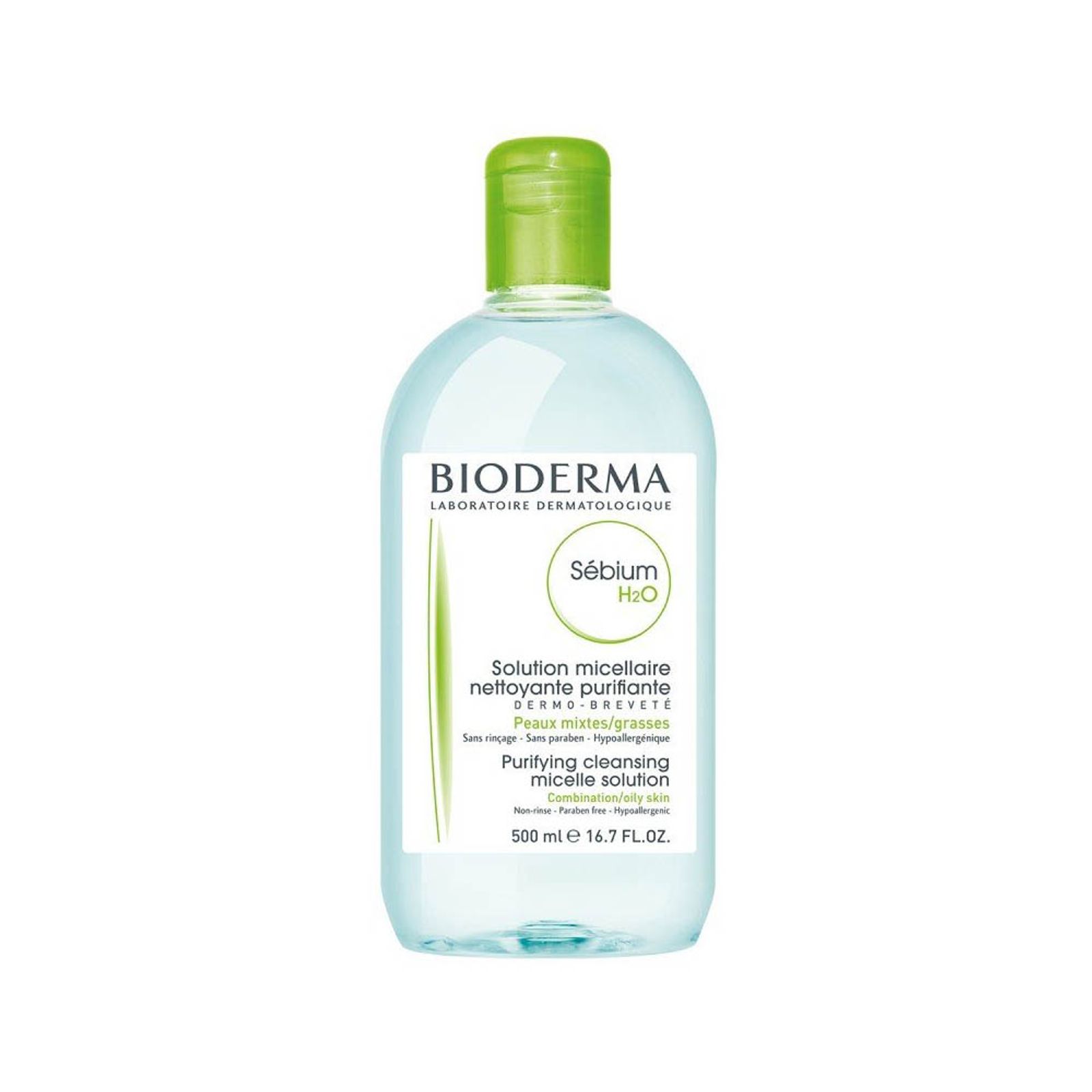 Bioderma Sébium H2O Limpieza Agua Micelar Desmaquillante Piel Mixta A Grasa 500 Ml