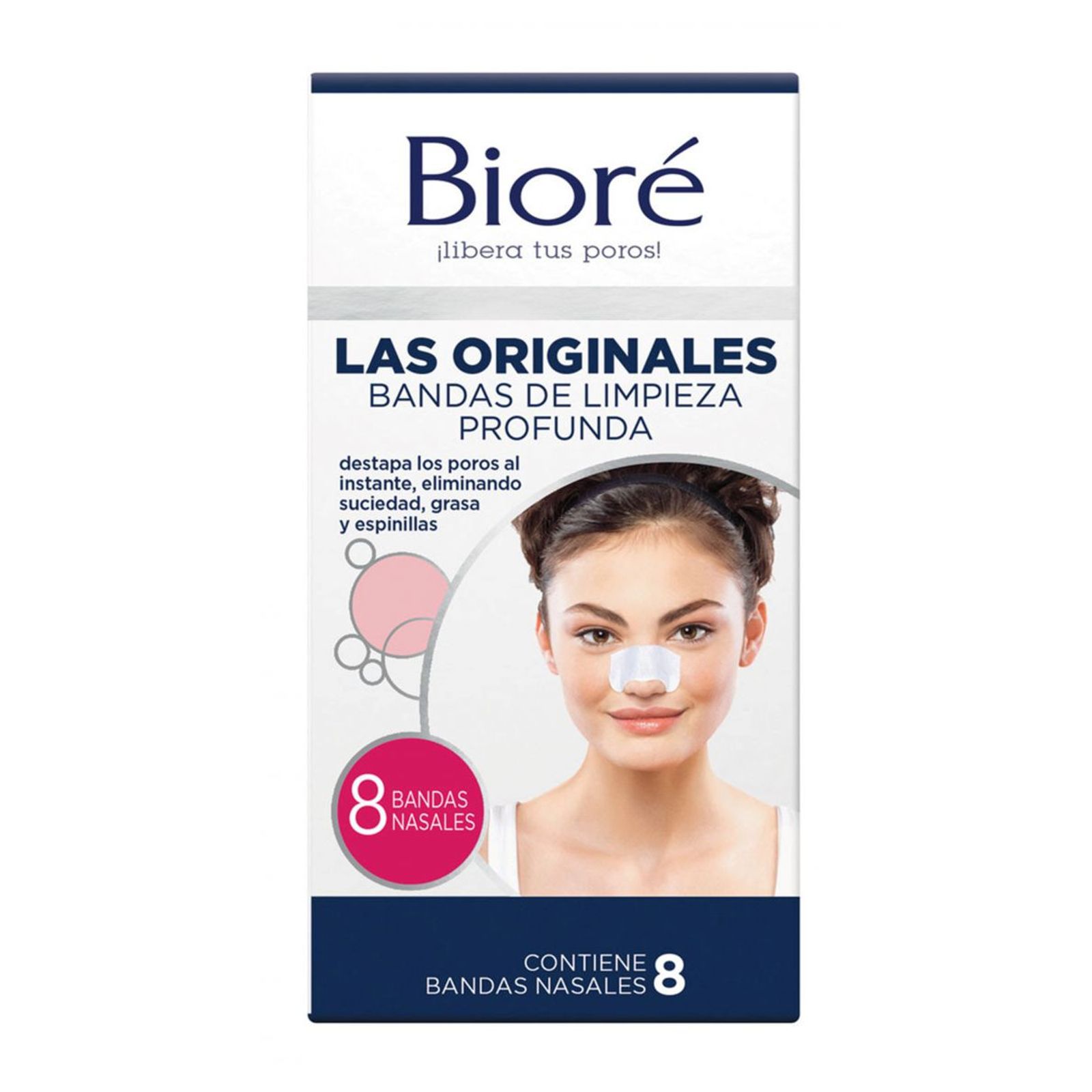 Biore Bandas De Limpieza Profunda Original (8 Unidades)