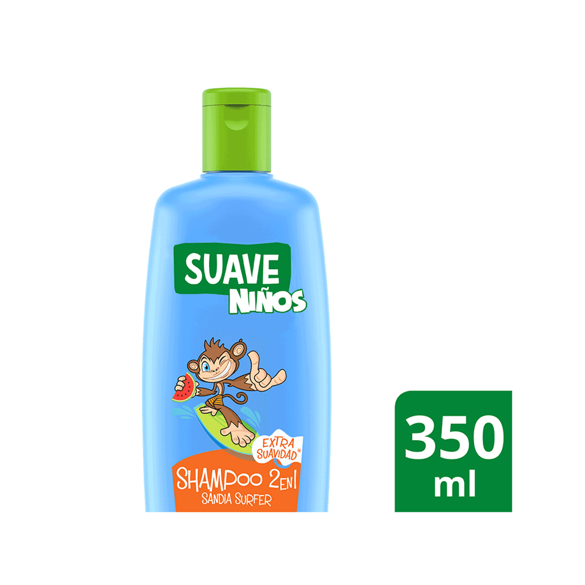 Shampoo Suave Kids 2 En 1 Sandia Surfer X 350 Ml