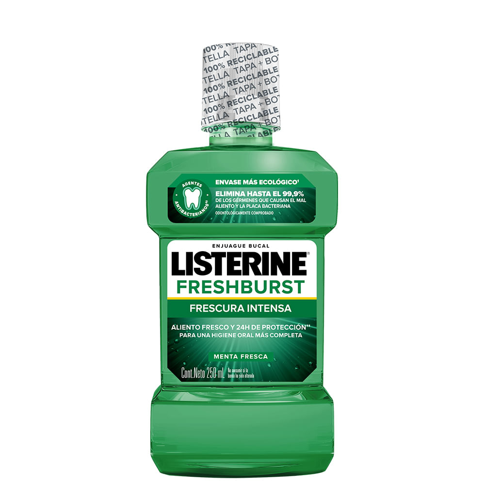 Enjuague Bucal Listerine Freshburst Frescura Intensa X 250 Ml