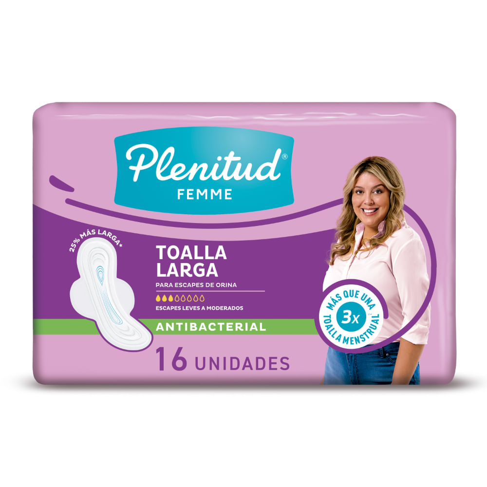 Toalla Femenina Plenitud Femme Larga X 16 Un