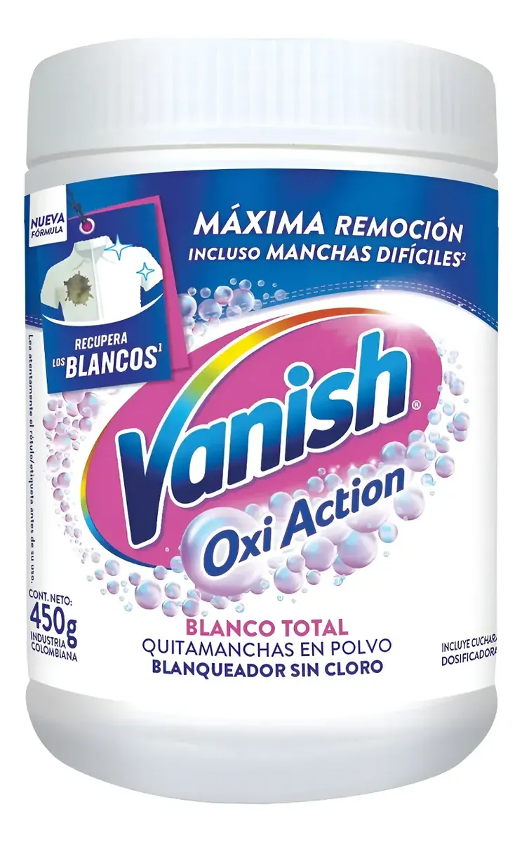 Vanish Quitamanchas Polvo Blanco Pote 450Grs