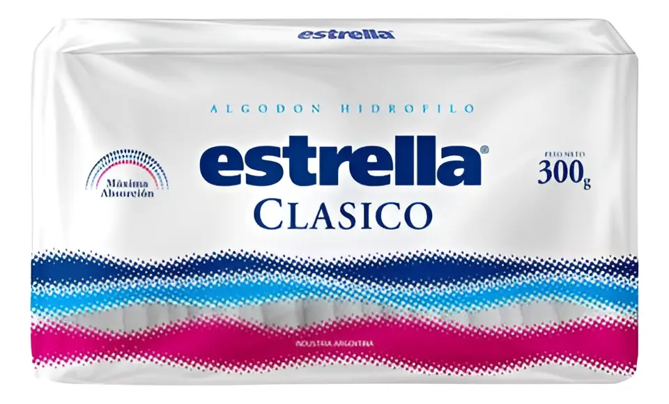 Algodón Estrella Clásico X 300 Gramos
