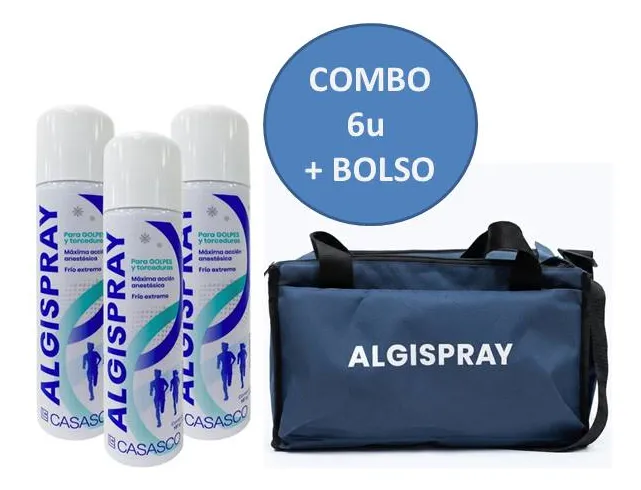 Algispray Pack 6U + Bolso Botiquin Deportivo