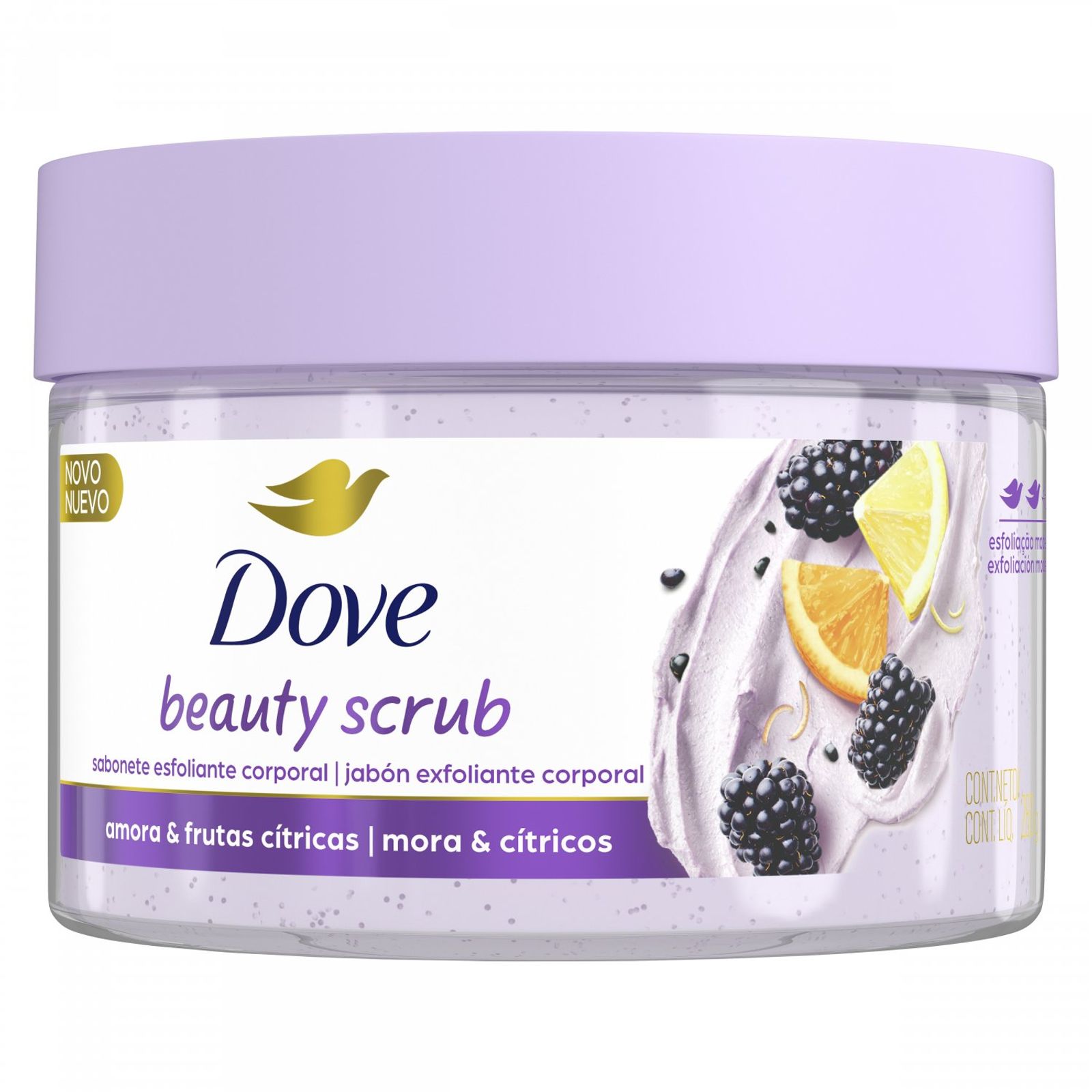 Jabón Exfoliante Corporal Dove Mora Y Cítricos X 280 G