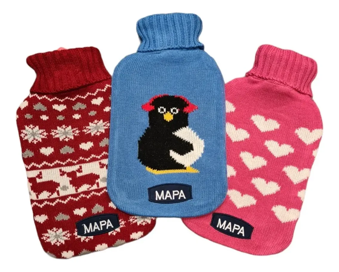 Mapa Bolsa Agua Con Funda Fashion Funda Tejida 2Litros