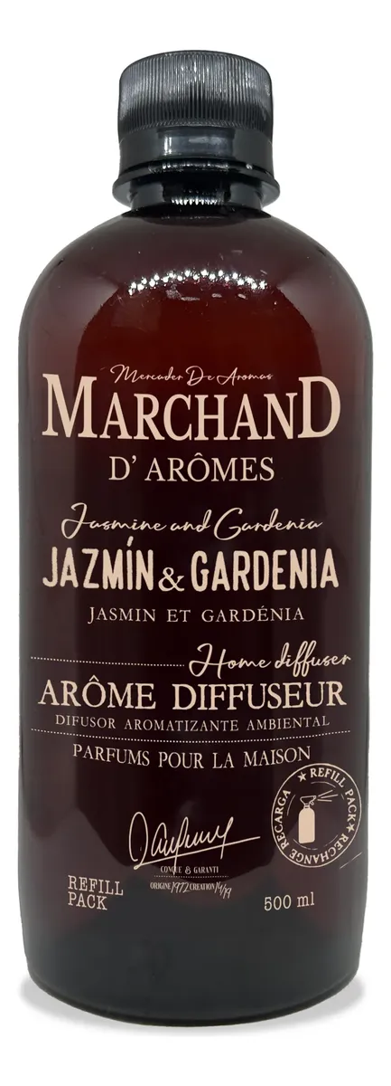 Marchand D´Aromes Repuesto Difusor De Varillas Jazmin & Gardenia
