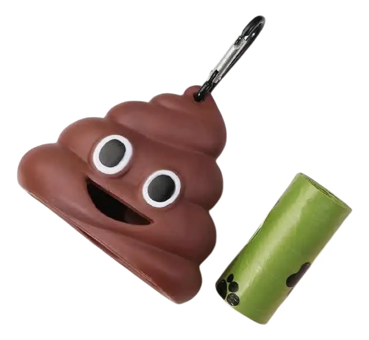 Porta Bolsas Sanitarias Perro Emoji Caca Con Bolsa Inccuida