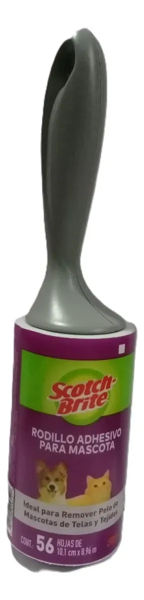 Rodillo Quita Pelusa Mascota 56Hojas Scotch Brite