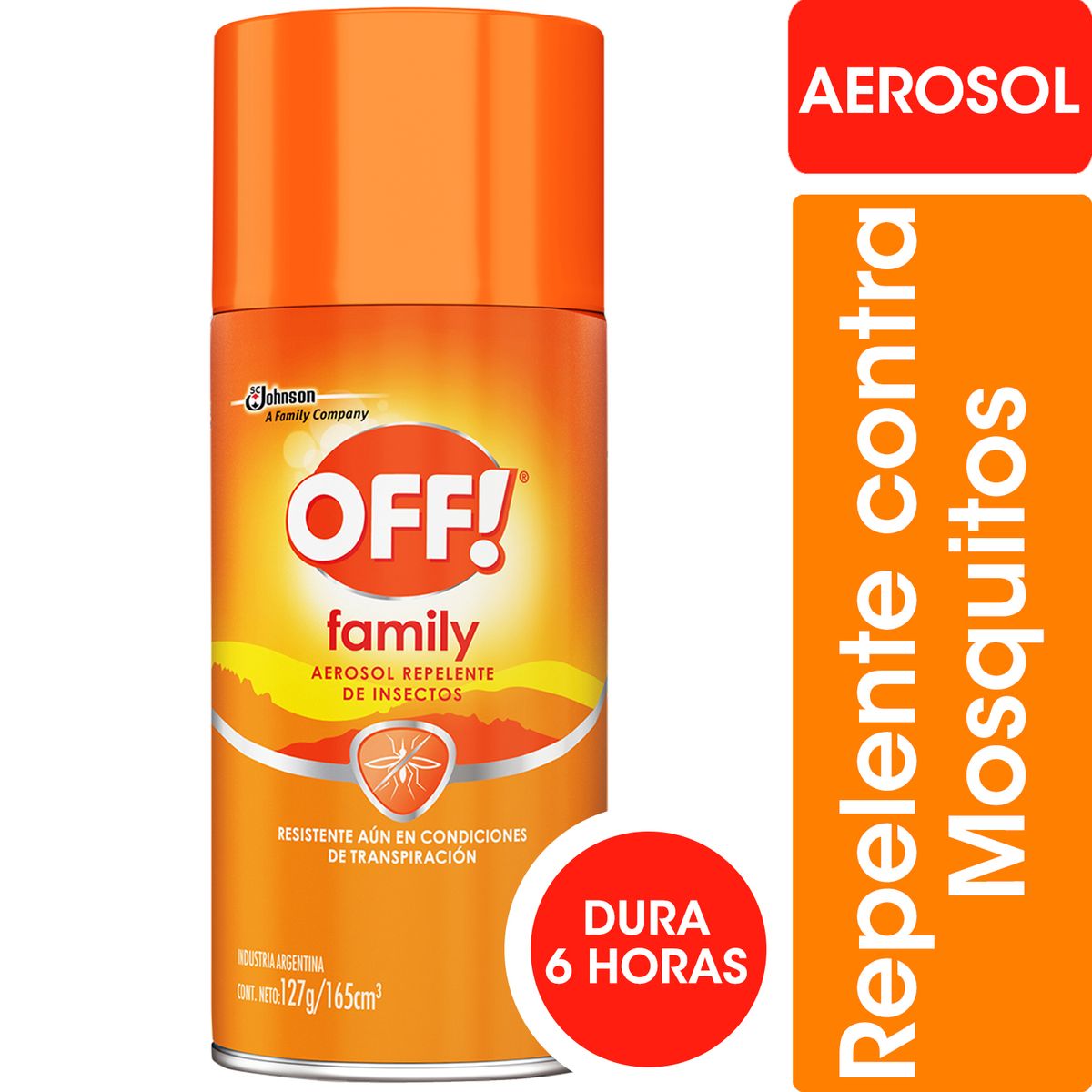 Off Repelente Aerosol Family Active 165 Ml
