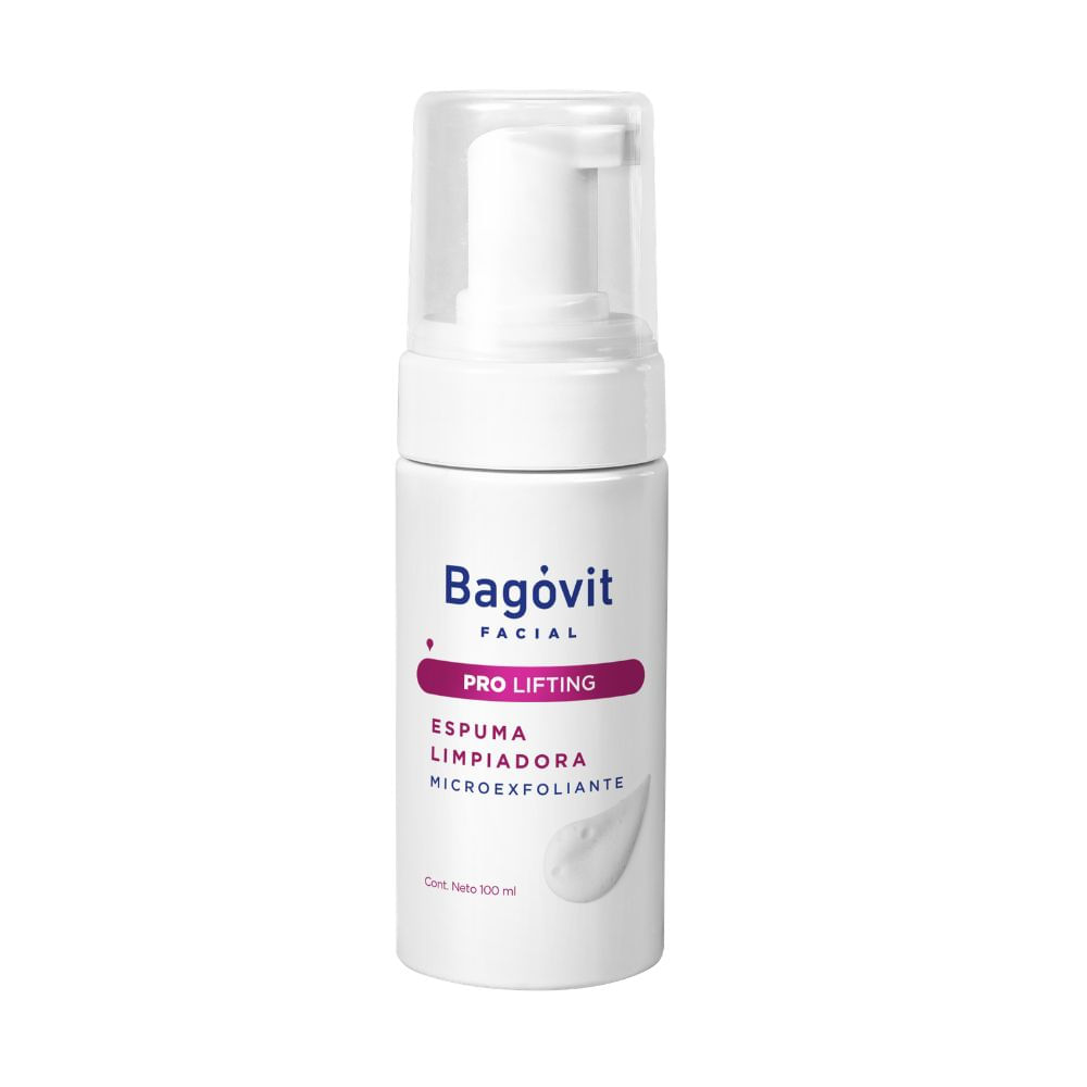 Espuma De Limpieza Facial Bagovit Pro Lifting Micro Exfoliante X 100 Ml