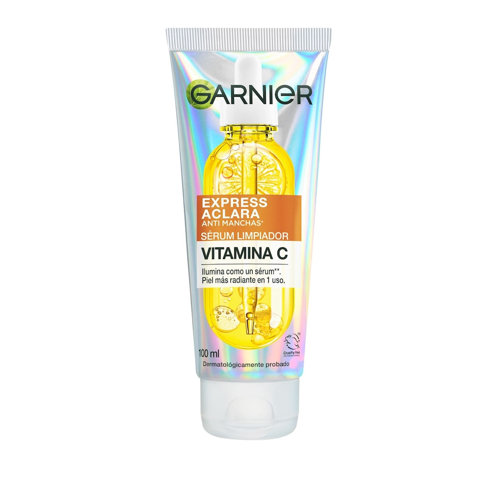 Sérum Limpiador Facial Garnier Express Aclara Con Vitamina C X 100 Ml