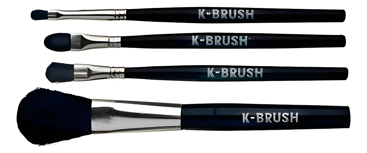 Set Aplicador 4 Piezas K Brush Mango Corto