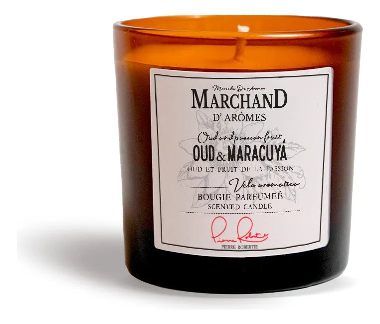 Marchand D´Aromes Vela Aromática Oud & Maracuyá